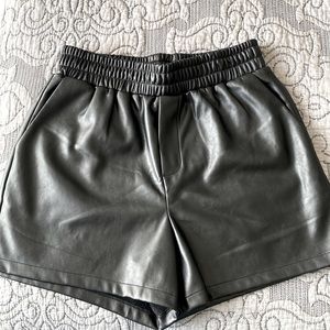 Faux leather shorts size M